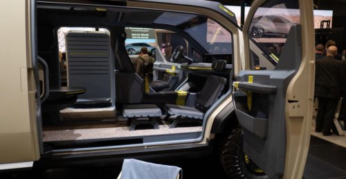 Kia, Kia’s Radical EV Camper Van Can Make Power From Wind, Water — and It Has a Rooftop Tent