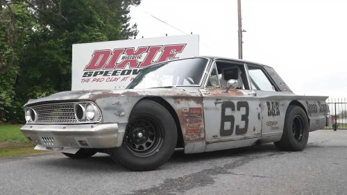 1963 Ford Fairlane Looks Like A Barn Find In NASCAR-Inspired Resto