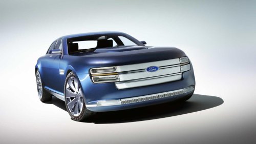 The four-door Ford V8 interceptor never made it to production