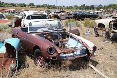 Las joyas de la chatarra de Jim's Vintage Automotive, Idaho