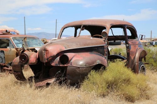 Las joyas de la chatarra de Jim's Vintage Automotive, Idaho