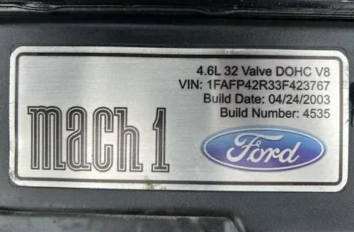 2003 Ford Mustang Mach 1 For Sale