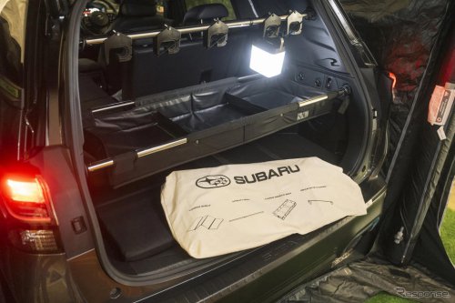 新型フォレスター半端ないって！ 純正用品で大変身、日本初披露“サンドカラー”のクロストレックが登場…東京アウトドアショー2025