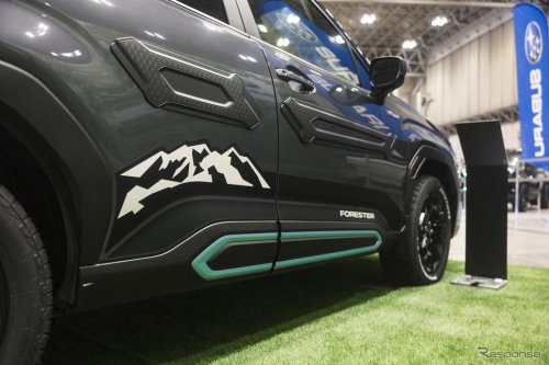 新型フォレスター半端ないって！ 純正用品で大変身、日本初披露“サンドカラー”のクロストレックが登場…東京アウトドアショー2025