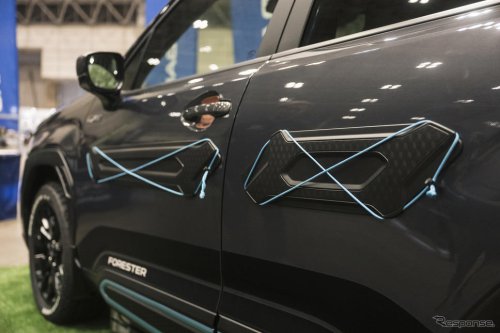 新型フォレスター半端ないって！ 純正用品で大変身、日本初披露“サンドカラー”のクロストレックが登場…東京アウトドアショー2025