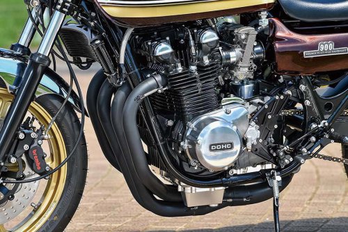 ACサンクチュアリー Z1（カワサキ Z1）18インチコンプリート車両に加わる効果的な熱対策【Heritage&amp;Legends】