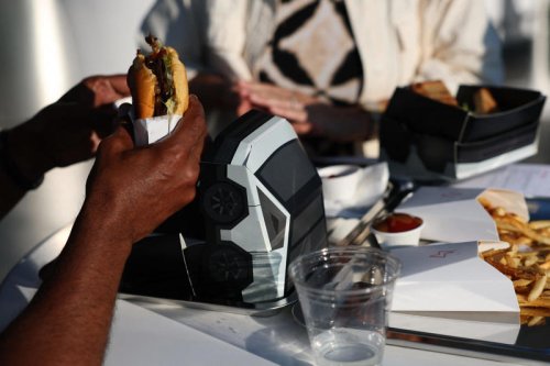 Tesla, Elon Musk, Photos show the Tesla Diner's grand opening in Hollywood, which Elon Musk has been teasing for years