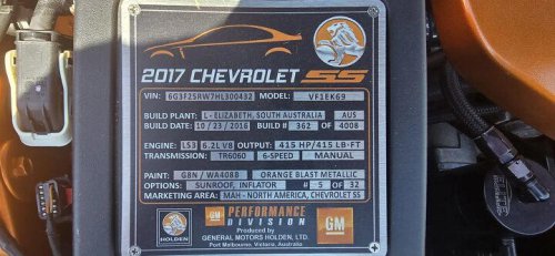 2017 Chevrolet SS For Sale