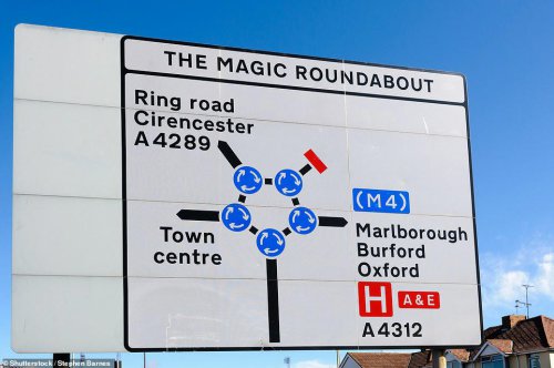 Self-driving car takes on Swindon's Magic Roundabout