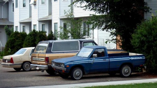 Retro pickups with muscle car parts