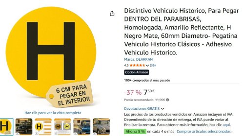 Pocos saben para qué sirve este adhesivo de la DGT: ¿qué significa realmente la pegatina H en los coches?