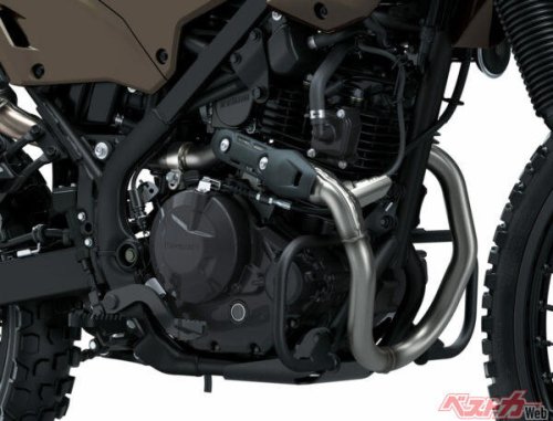 カワサキ新型「KLX230 DF」登場！ 無骨×実用のデュアルパーパス