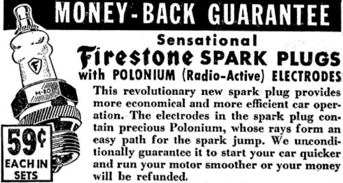 Radioactive Spark Plugs for the Future!