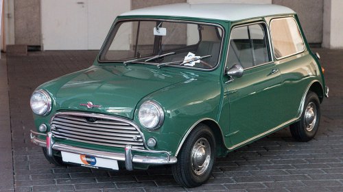 The 1967 Austin Mini Cooper is fun to drive but not always fun to work on