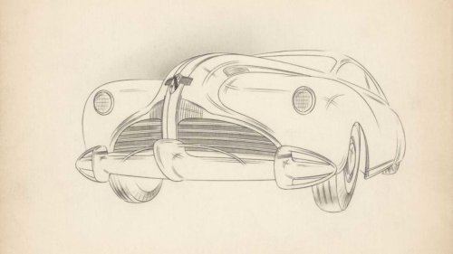 GM, Collection Of GM Design Sketches From 1940 Discovered In A Barn