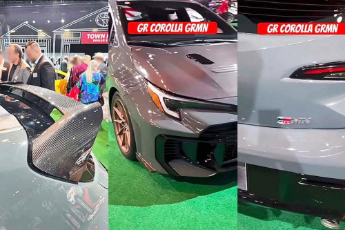 【スクープ】トヨタ「GRMNカローラ」初公開…カーボン装備と2シーター仕様で500台限定