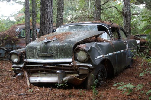 Las encantadoras joyas del depósito de chatarra de Old Car City, White, Georgia