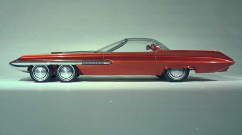 Ford, Ford's 6-Wheel Gullwing Concept That Had A Computer Screen In The '60s