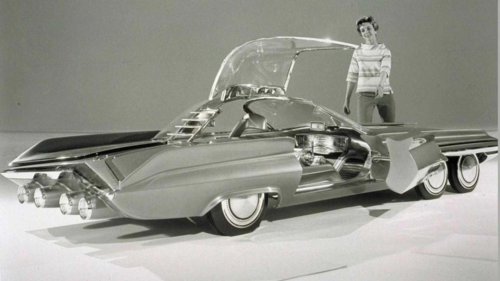 Ford's 6-Wheel Gullwing Concept That Had A Computer Screen In The '60s