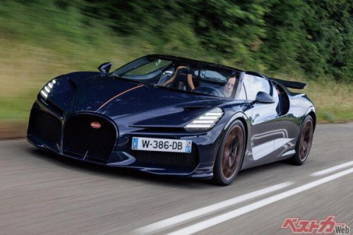 1600馬力のＷ16エンジン搭載!! 約8.6億円もする最高速450km/hの「ブガッティ ミストラル」はどんなクルマ？