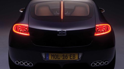 The 235 mph family car with 16 cylinders and eight exhaust pipes
