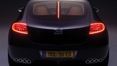 The 235 mph family car with 16 cylinders and eight exhaust pipes