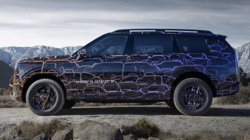 This 2027 Kia Telluride's camouflage wrap is made of sketches from its design process