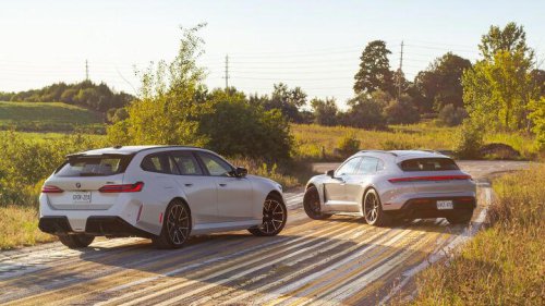 BMW M5 Touring vs Porsche Taycan GTS Sport Turismo Comparison