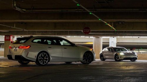 BMW M5 Touring vs Porsche Taycan GTS Sport Turismo Comparison