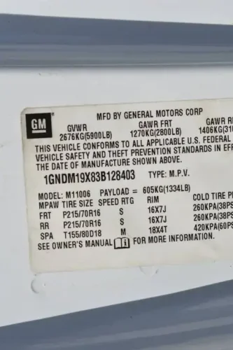 2003 Chevrolet Astro For Sale