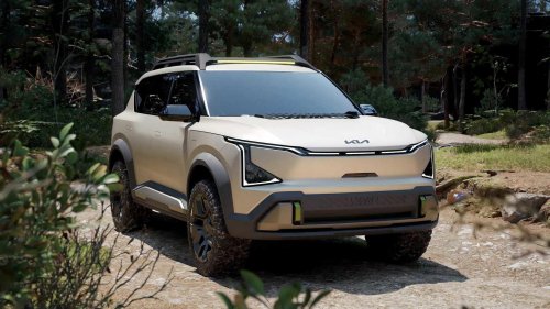 Kia, Kia EV5, Tesla, Rugged Kia EV5 WKNDR Concept Takes Aim At Trails, Not Tesla