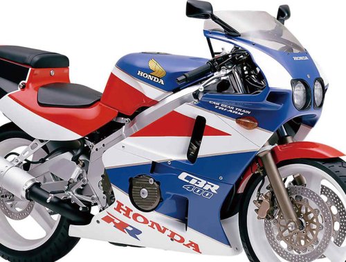 ホンダ「CBR400RR（NC23）」（1988年）｜エアロボディのCBR400R/NC23を元に車体を主に改良しRRを初めて名乗ったレプリカ
