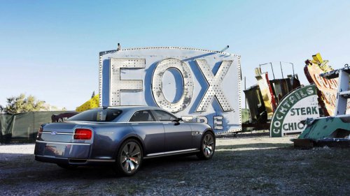 The four-door Ford V8 interceptor never made it to production