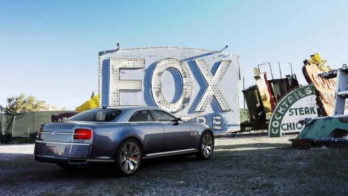The four-door Ford V8 interceptor never made it to production