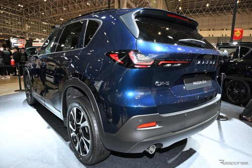 マツダ『CX-5』新型、初公開の新色「ネイビーブルーマイカ」を引っさげて「東京オートサロン2026」に登場!