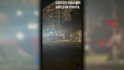 Caught on camera: Brightline train crushes delivery robot stuck on tracks in Miami