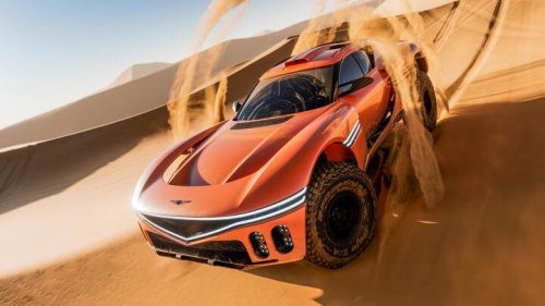 Genesis, Genesis reveals 1,100 HP, V8-powered, dune-jumping X Skorpio concept