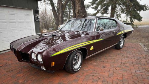 This rotisserie-restored rare Pontiac GTO is pure muscle car royalty