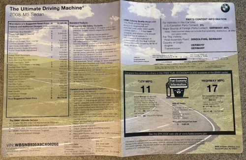 2008 BMW M5 for sale