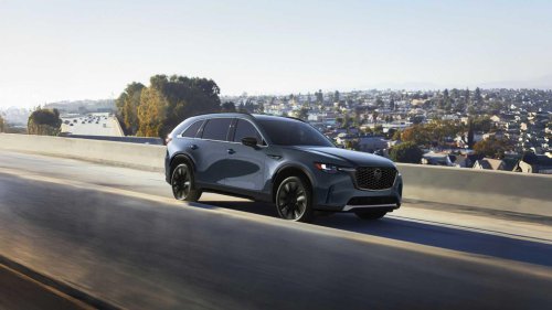Mazda's CX-90 is the only three-row SUV with standard AWD you can buy new for under $40,000