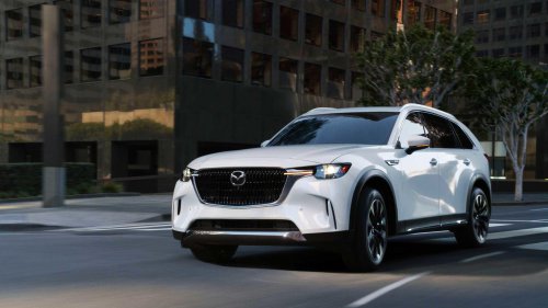 Mazda's CX-90 is the only three-row SUV with standard AWD you can buy new for under $40,000