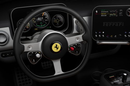 Ferrari revela el nombre y el interior de su primer coche eléctrico