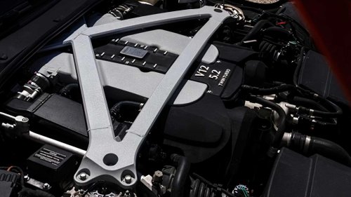 The Aston Martin DB11 twin-turbocharged V12 grand tourer costs less than a new four-cylinder SL AMG