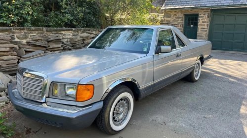 Mercedes, At $11,500, would you get in bed with this custom 1981 Mercedes 300SD pickup?