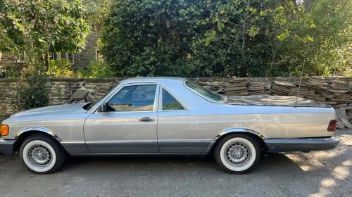 Mercedes, At $11,500, would you get in bed with this custom 1981 Mercedes 300SD pickup?