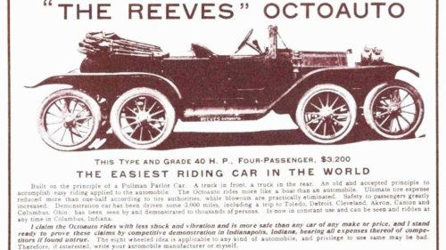 One entrepreneur experimented with eight-wheeled cars over 100 years ago