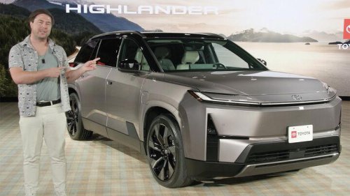 2027 Toyota Highlander is a three-row EV with Toyota's biggest battery