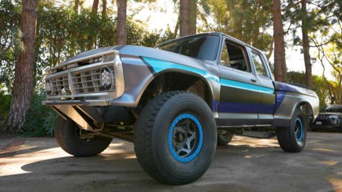 Ford, Chevy, Sorry Ford nuts, this F-100 pre-runner is actually a Chevy underneath