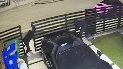 Rare Ferrari stolen in Miami as suspects wear only socks