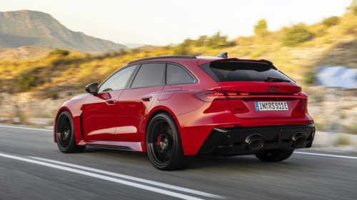 Even the new Audi RS5 itself looks shocked by how powerful its PHEV V6 is